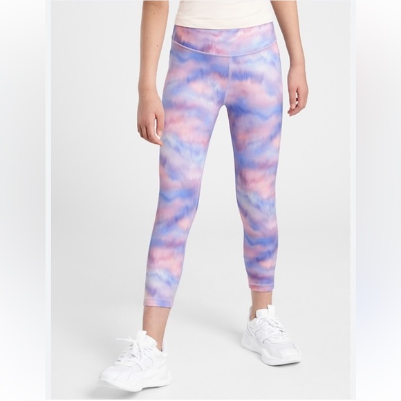 Athleta Girl Printed Chit Chat Capri Legging size XL/14 - Picture 1 of 6